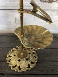 画像6: Vintage Brass Shell Dish Gloved Hand Clip Stand JAPAN (J202)