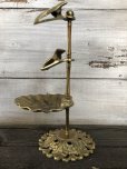 画像4: Vintage Brass Shell Dish Gloved Hand Clip Stand JAPAN (J202)