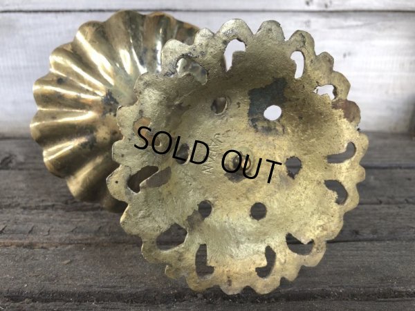 画像8: Vintage Brass Shell Dish Gloved Hand Clip Stand JAPAN (J202)