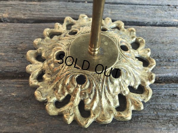 画像9: Vintage Brass Shell Dish Gloved Hand Clip Stand JAPAN (J202)