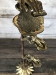 画像5: Vintage Brass Gloved Hand Clip Stand JAPAN (J207)