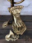 画像5: Vintage Brass Gloved Hand Clip Stand JAPAN (J206)