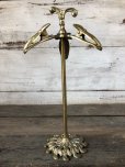 画像2: Vintage Brass Gloved Hand Clip Stand JAPAN (J203) (2)