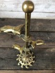 画像4: Vintage Brass Gloved Hand Clip Stand JAPAN (J204)