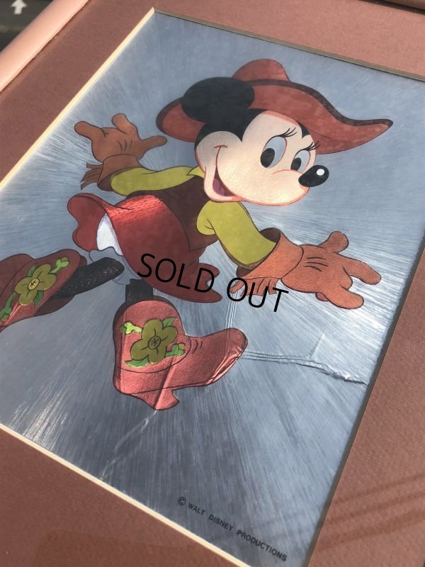 画像5: Vintage Foil Picture of Disney Mickey & Minnie Mouse (J209)