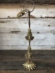 画像1: Vintage Brass Gloved Hand Clip Stand JAPAN (J207) (1)