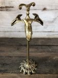 画像10: Vintage Brass Gloved Hand Clip Stand JAPAN (J203)