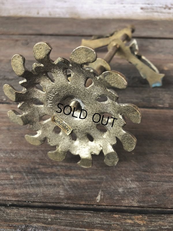 画像9: Vintage Brass Gloved Hand Clip Stand JAPAN (J204)