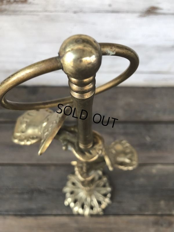 画像8: Vintage Brass Gloved Hand Clip Stand JAPAN (J206)