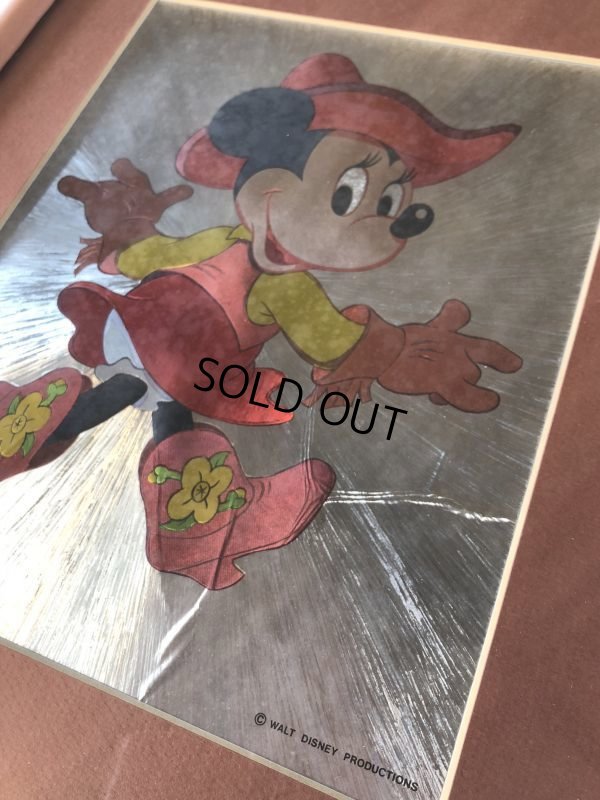 画像4: Vintage Foil Picture of Disney Mickey & Minnie Mouse (J209)