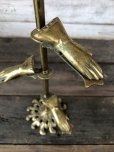 画像6: Vintage Brass Gloved Hand Clip Stand JAPAN (J204)