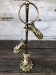 画像3: Vintage Brass Gloved Hand Clip Stand JAPAN (J206)