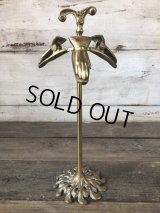 Vintage Brass Gloved Hand Clip Stand JAPAN (J203)