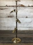 画像1: Vintage Brass Gloved Hand Clip Stand JAPAN (J205) (1)