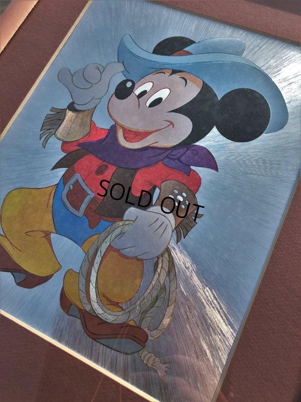 画像2: Vintage Foil Picture of Disney Mickey & Minnie Mouse (J209)