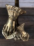 画像4: Vintage Brass Gloved Hand Clip Stand JAPAN (J206)