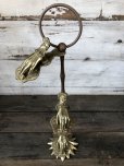 画像3: Vintage Brass Gloved Hand Clip Stand JAPAN (J207)