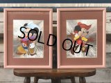 Vintage Foil Picture of Disney Mickey & Minnie Mouse (J209)