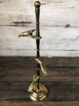 画像2: Vintage Brass Gloved Hand Clip Stand JAPAN (J205) (2)