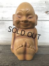50s Billiken Kelvin JAPAN Ceramic Piggy Bank (J210)