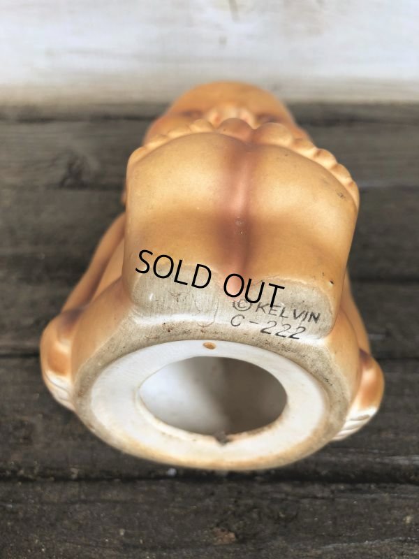 画像6: 50s Billiken Kelvin JAPAN Ceramic Piggy Bank (J210)