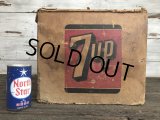 Vintage 7-UP Waxed Cardboard Crate (J214)