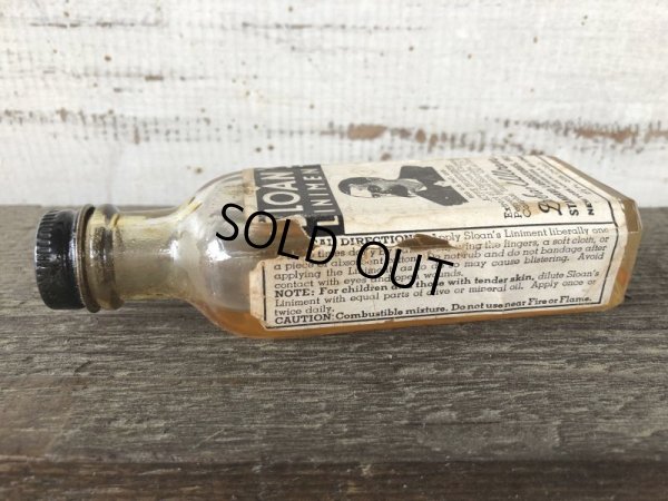 画像7: Vintage Sloan's Liniment Glass Bottle (J212)