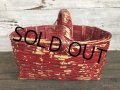 Antique Primitive Baskets Red (J216)