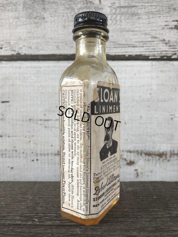 画像2: Vintage Sloan's Liniment Glass Bottle (J212)