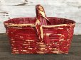 画像3: Antique Primitive Baskets Red (J216)