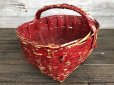 画像4: Antique Primitive Baskets Red (J216)