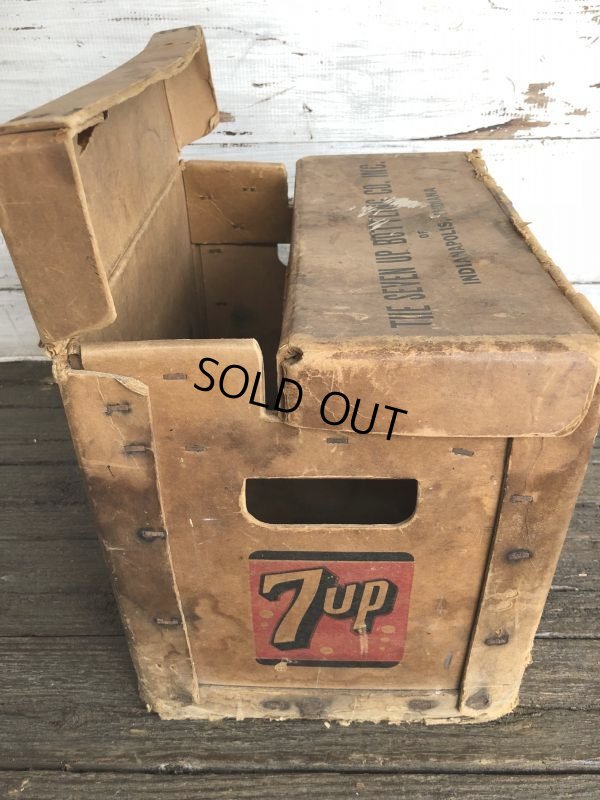 画像7: Vintage 7-UP Waxed Cardboard Crate (J214)