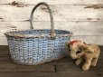 画像9: Antique Primitive Baskets Blue (J215)