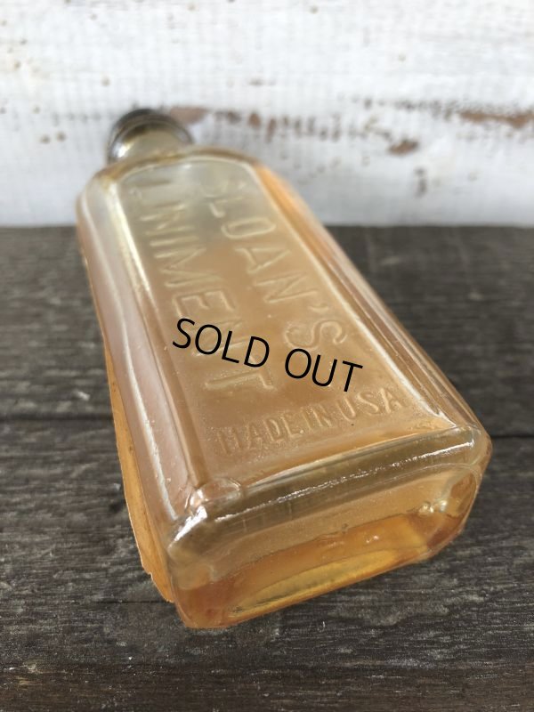 画像4: Vintage Sloan's Liniment Glass Bottle (J212)