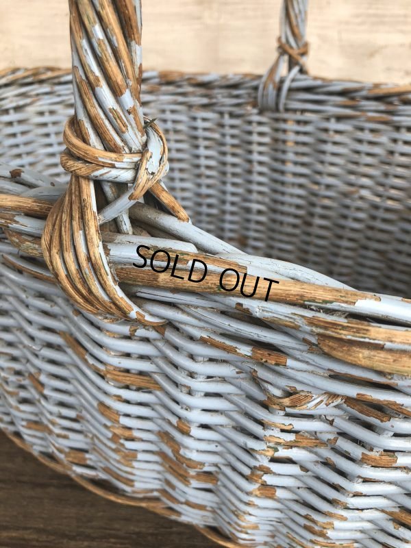 画像5: Antique Primitive Baskets Blue (J215)