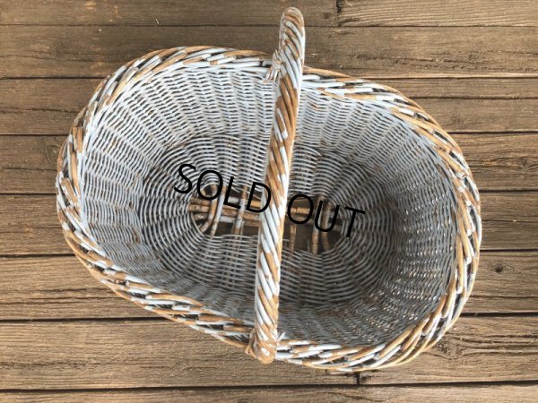 画像6: Antique Primitive Baskets Blue (J215)