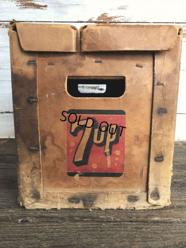 画像6: Vintage 7-UP Waxed Cardboard Crate (J214)