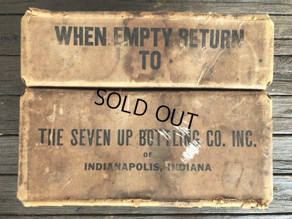 画像8: Vintage 7-UP Waxed Cardboard Crate (J214)