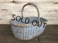Antique Primitive Baskets Blue (J215)