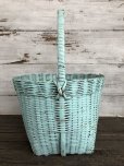 画像3: Antique Primitive Baskets Green (J217)