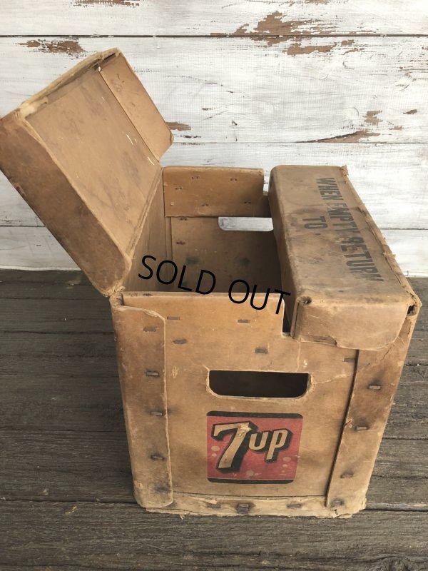 画像5: Vintage 7-UP Waxed Cardboard Crate (J214)