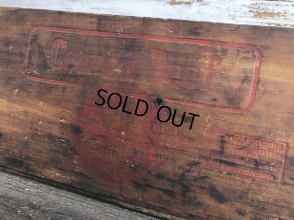 画像8: Vintage Wooden Box Corned Beef (J222) 