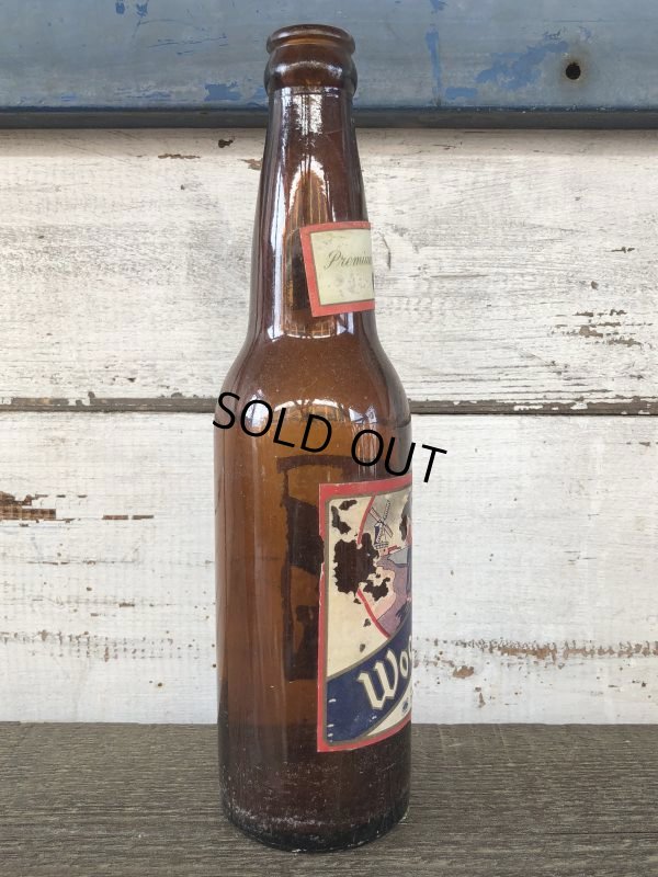 画像5: Vintage Soda Glass Bottle Wooden Shoe beer  (J241)