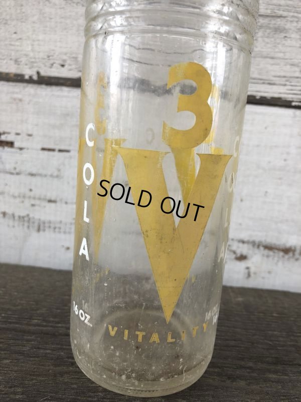 画像6: Vintage Soda Glass Bottle 3V Cola (J233)