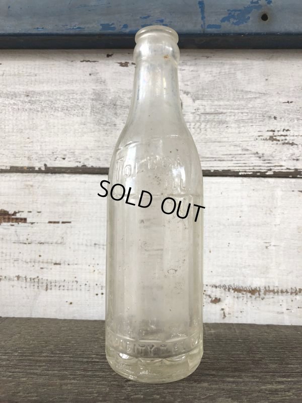 画像2: Vintage Soda Glass Bottle Toluca Ill (J236)