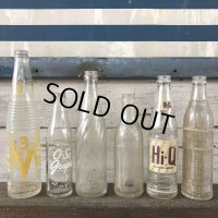 Vintage Soda Glass Bottle 3V Cola (J233)