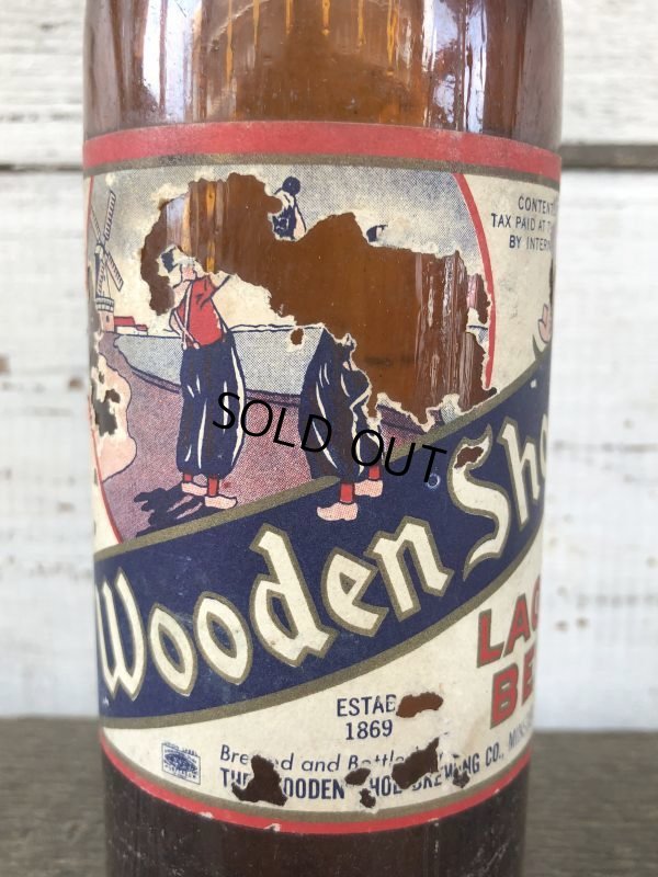 画像6: Vintage Soda Glass Bottle Wooden Shoe beer  (J241)