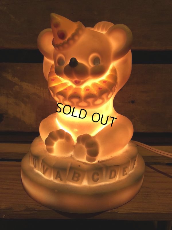 画像10: 60s Vintage Circus Bear Lamp Rubber Doll (J251)