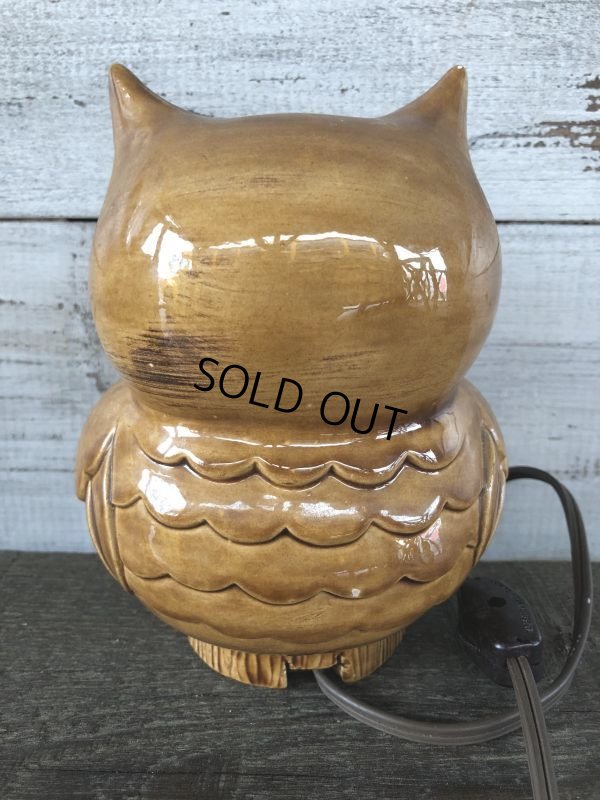 画像3: Vintage Ceramic Owl TV Lamp (J256)  