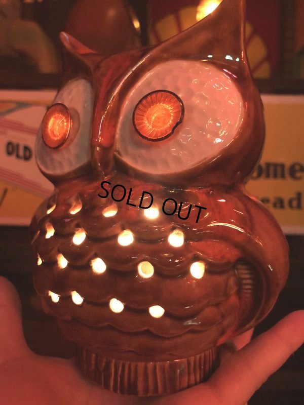 画像8: Vintage Ceramic Owl TV Lamp (J257)  